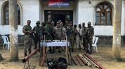 Manipur: Major arms cache including projectile launchers, rifles seized by security forces in Churachandpur Manipur: Major arms cache including projectile launchers, rifles seized by security forces in Churachandpur