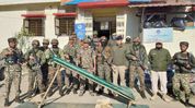 Manipur police recover 40kg explosive rocket in major arms crackdown Manipur police recover 40kg explosive rocket in major arms crackdown