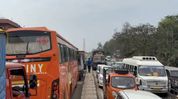 Oil spill near Guwahati's Greenwood Resort triggers major traffic snarl on NH-27 Oil spill near Guwahati's Greenwood Resort triggers major traffic snarl on NH-27