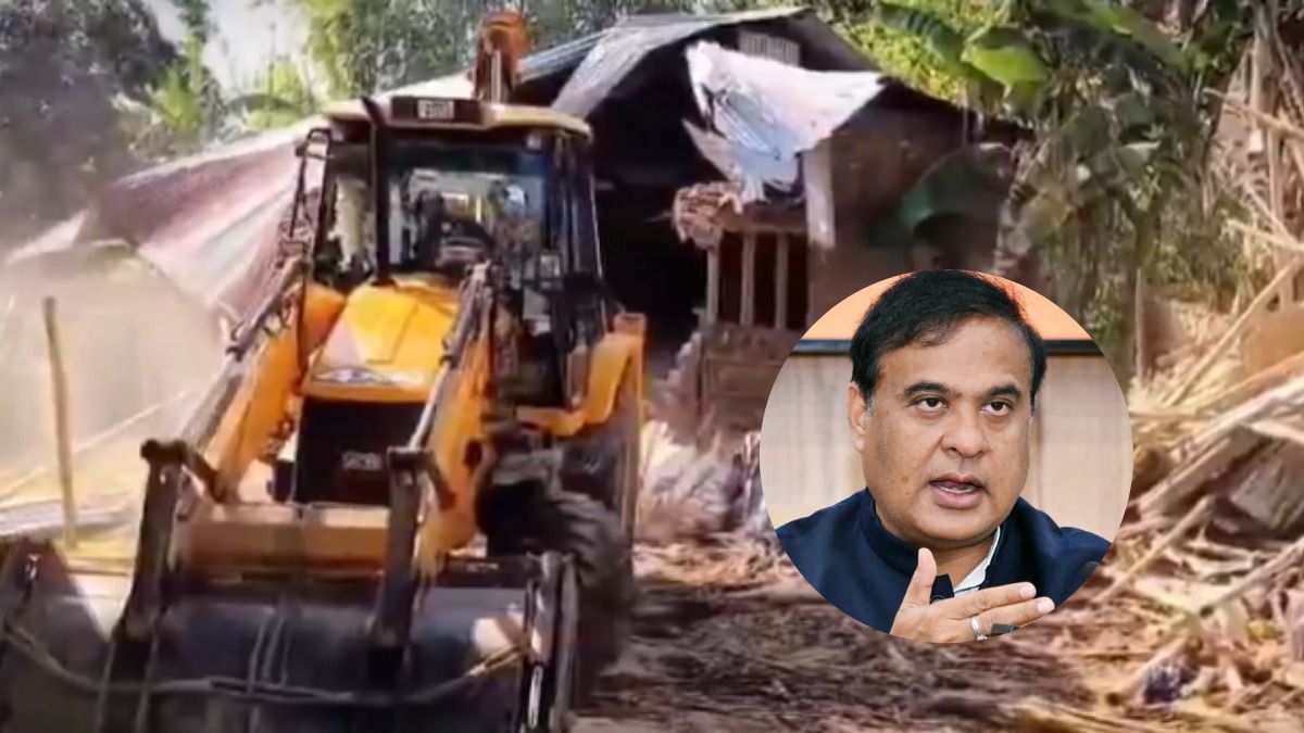 Himanta’s warning lands hard: “Bamboo, Hollong, Simul — Sabka Badla Lega JCB,” as 1,441 structures fall in Nagaon