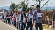 Assam: Dokmoka to Haflong erupts in protest against ST status move Assam: Dokmoka to Haflong erupts in protest against ST status move