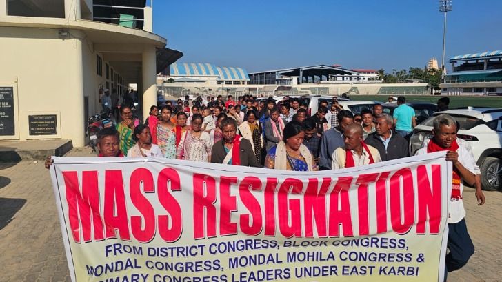 Over 150 Congress leaders quit in Karbi Anglong, likely to join BJP ahead of 2026 polls Over 150 Congress leaders quit in Karbi Anglong, likely to join BJP ahead of 2026 polls