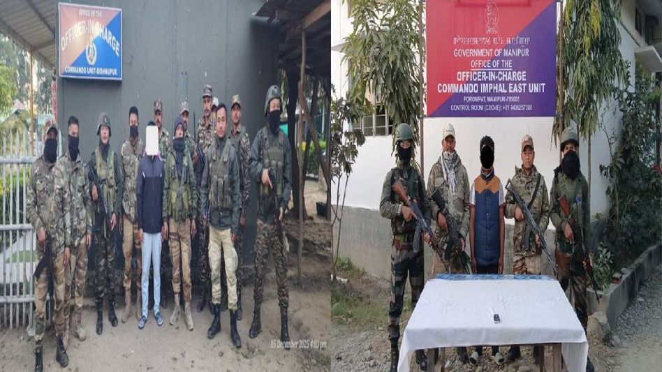 Security forces intensify crackdown against extortion activities across Manipur, 11 active cadres arrested Security forces intensify crackdown against extortion activities across Manipur, 11 active cadres arrested