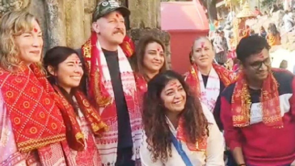 Post Malone’s team seeks blessings at Kamakhya Temple ahead of Guwahati Concert Post Malone’s team seeks blessings at Kamakhya Temple ahead of Guwahati Concert