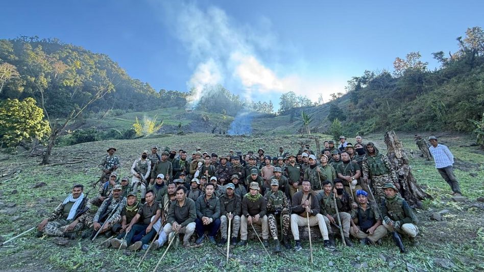 Security forces destroy 67 acres of illegal poppy fields in Manipur Security forces destroy 67 acres of illegal poppy fields in Manipur