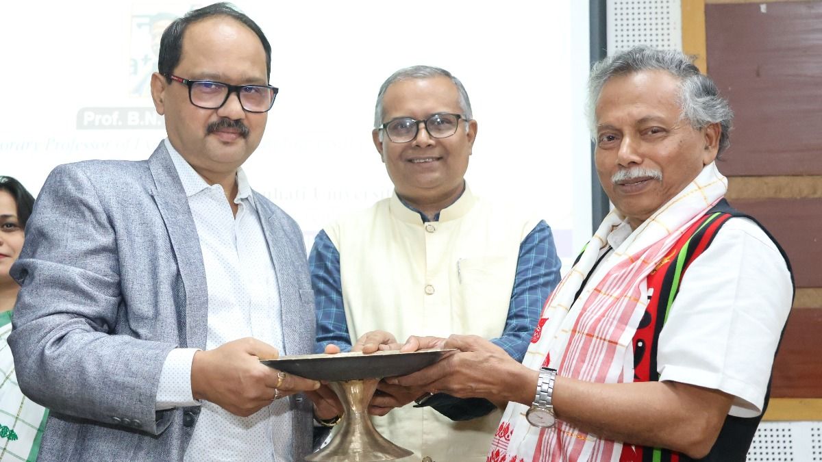 Gauhati University felicitates Prof. B N Goswami on selection as ANRF Prime Minister Professor Gauhati University felicitates Prof. B N Goswami on selection as ANRF Prime Minister Professor
