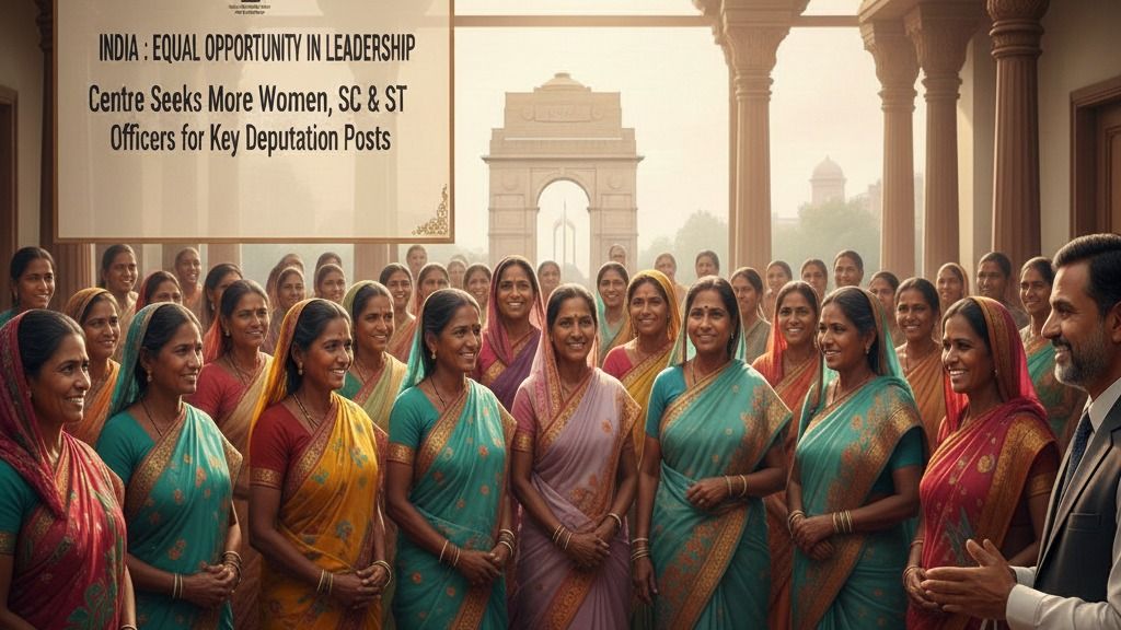 Centre seeks more women, SC and ST officers for key deputation posts Centre seeks more women, SC and ST officers for key deputation posts
