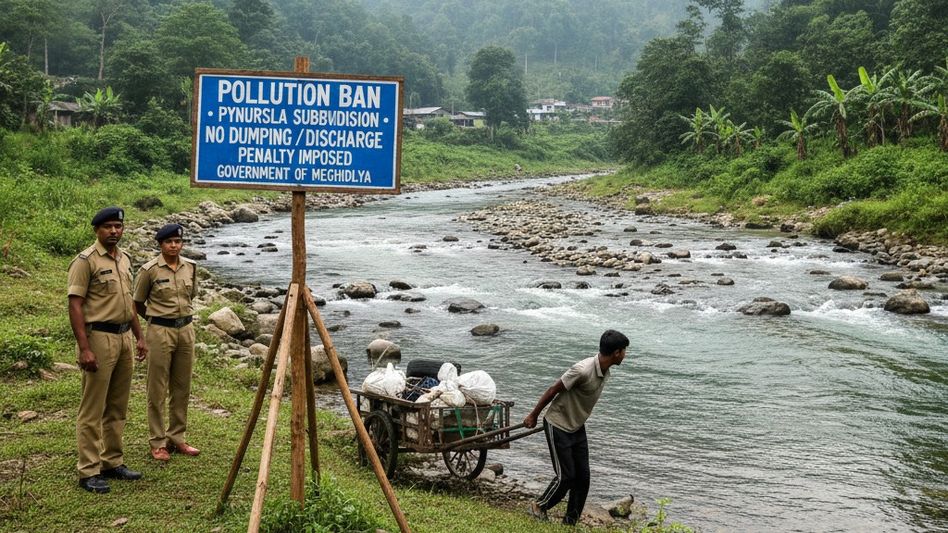 Meghalaya imposes ban on polluting water bodies in Pynursla subdivision Meghalaya imposes ban on polluting water bodies in Pynursla subdivision