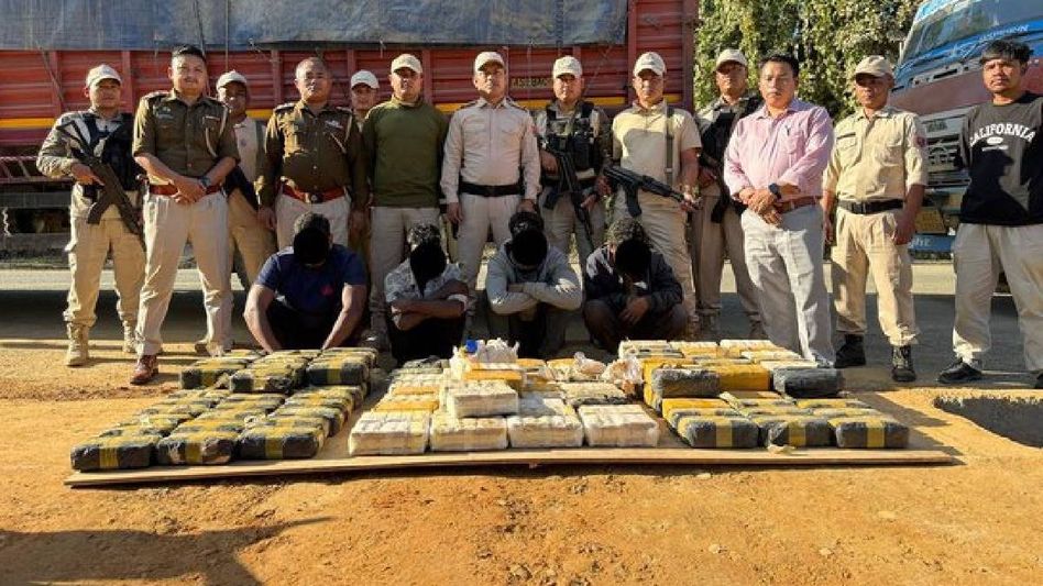 Security forces bust major drug racket in Manipur's Jiribam, four held with 147 kg Yaba tablets Security forces bust major drug racket in Manipur's Jiribam, four held with 147 kg Yaba tablets