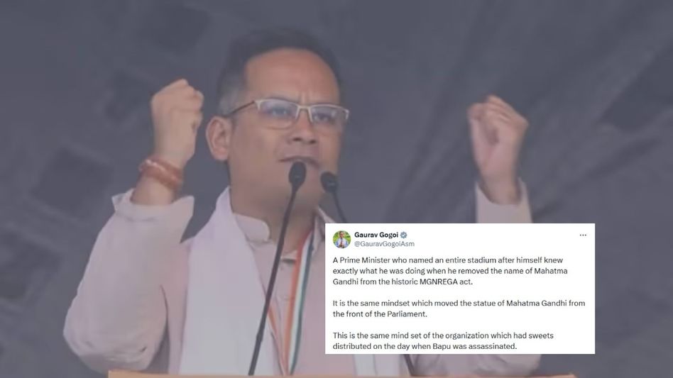 ‘Mindset that celebrated Bapu’s killing’: Gaurav Gogoi on Bill removing Gandhi’s name from MGNREGA ‘Mindset that celebrated Bapu’s killing’: Gaurav Gogoi on Bill removing Gandhi’s name from MGNREGA