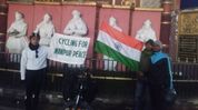Manipur: Activist cyclist crosses Kangpokpi under security despite threats Manipur: Activist cyclist crosses Kangpokpi under security despite threats