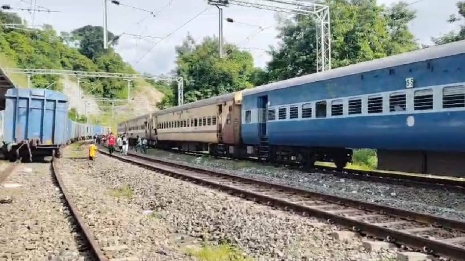 Train services disrupted following Rajdhani Express collision with elephant herd in Assam's Nagaon Train services disrupted following Rajdhani Express collision with elephant herd in Assam's Nagaon