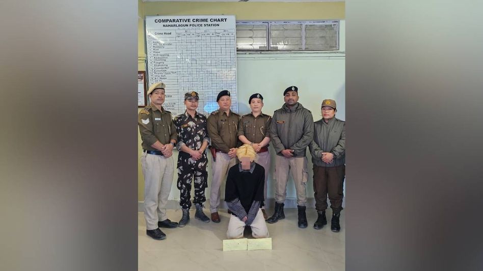 Arunachal: Naharlagun police arrest suspected drug peddler, seize 18.34 grams of heroin Arunachal: Naharlagun police arrest suspected drug peddler, seize 18.34 grams of heroin