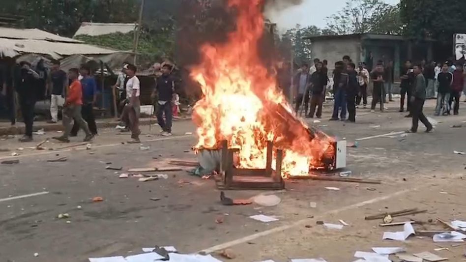 Assam: Two killed, 38 policemen among 45 injured in violence-hit Karbi Anglong Assam: Two killed, 38 policemen among 45 injured in violence-hit Karbi Anglong