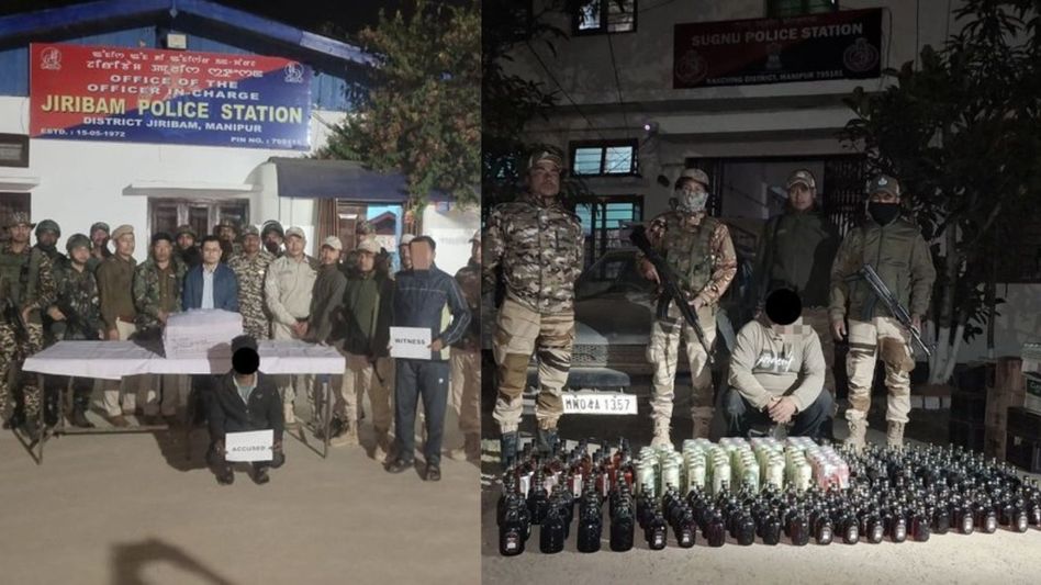 Manipur police arrest two men in separate seizures of psychotropic drugs and liquor Manipur police arrest two men in separate seizures of psychotropic drugs and liquor