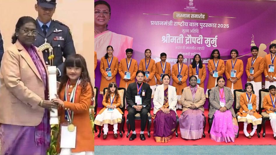 Mizoram singing prodigy Esther Hnamte receives national honour from President Mizoram singing prodigy Esther Hnamte receives national honour from President