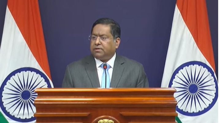 MEA spokesperson Randhir Jaiswal (Screengrab/X)