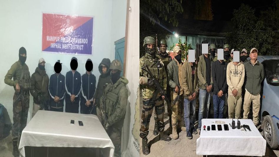 Security forces arrest 8 KCP cadres in multiple operations across Imphal, arms and communication equipment seized Security forces arrest 8 KCP cadres in multiple operations across Imphal, arms and communication equipment seized
