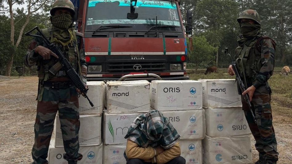 Assam man arrested in Tripura with Rs 65 lakh smuggled cigarettes Assam man arrested in Tripura with Rs 65 lakh smuggled cigarettes