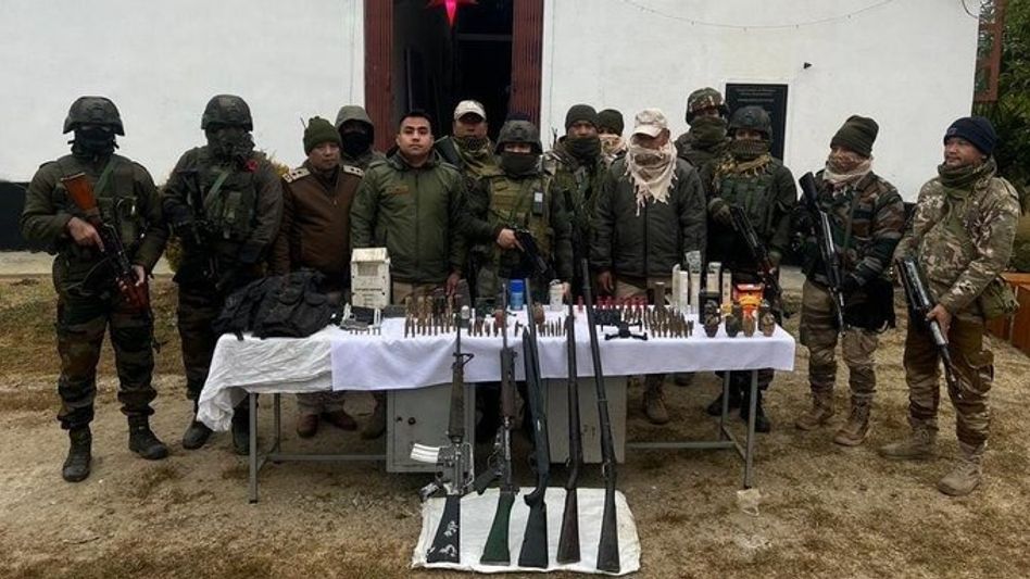 Arms and large cache of explosives seized in Manipur’s Kakching Arms and large cache of explosives seized in Manipur’s Kakching