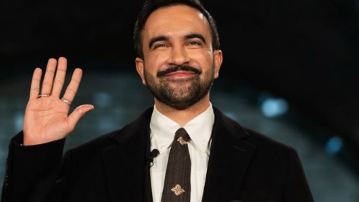 The Assam eri silk tie worn by Democratic Socialist leader Zohran Mamdani at his mayoral inauguration