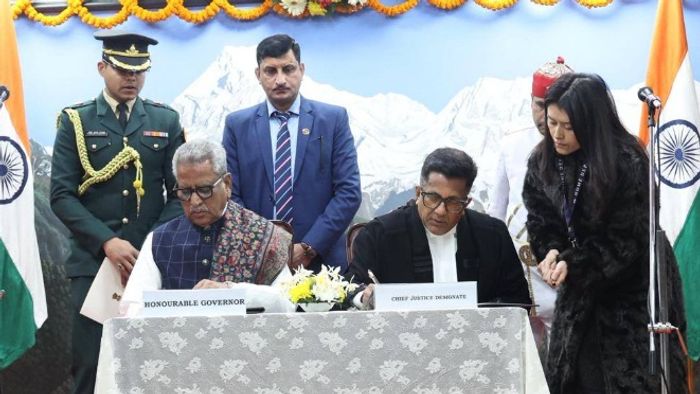 Justice A Muhamed Mustaque sworn in as Chief Justice of Sikkim High Court