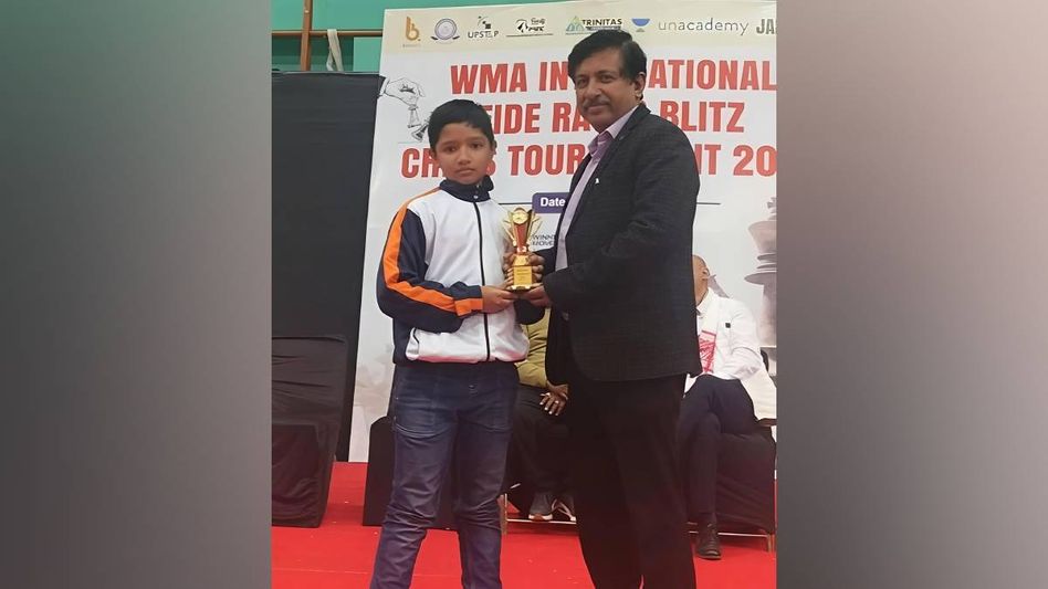 Assam: Class IV student Avaneesh Kashyap secures second place in WMA FIDE rated Blitz chess event Assam: Class IV student Avaneesh Kashyap secures second place in WMA FIDE rated Blitz chess event