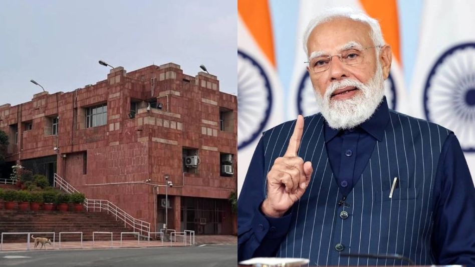 "No place for hate": JNU administration warns students after objectionable slogans raised against PM Modi, Amit Shah "No place for hate": JNU administration warns students after objectionable slogans raised against PM Modi, Amit Shah