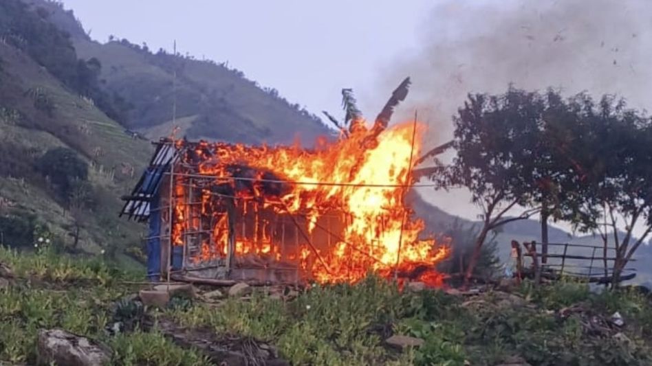Manipur security forces destroy 53 acres of illegal poppy cultivation in Kangpokpi Manipur security forces destroy 53 acres of illegal poppy cultivation in Kangpokpi