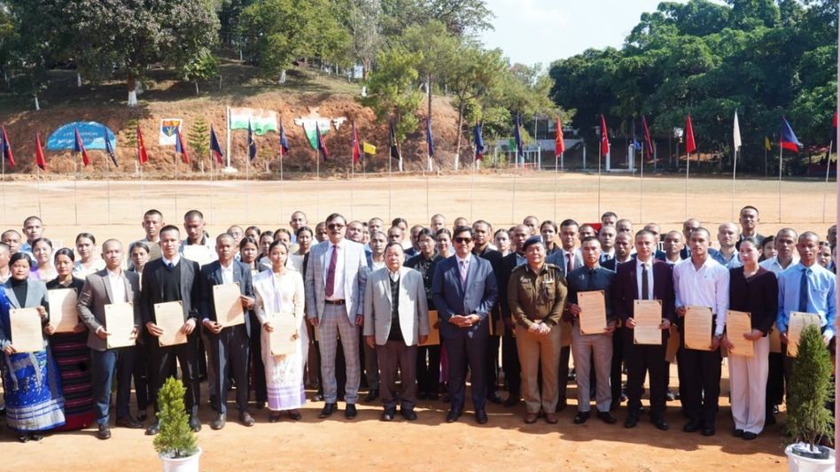 Meghalaya CM hands over appointment letters to 76 newly recruited police sub-inspectors Meghalaya CM hands over appointment letters to 76 newly recruited police sub-inspectors