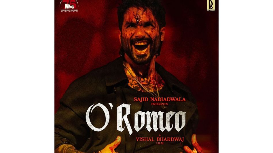 Shahid Kapoor’s fierce ‘O’Romeo look revealed; film set for Valentine’s Week release Shahid Kapoor’s fierce ‘O’Romeo look revealed; film set for Valentine’s Week release