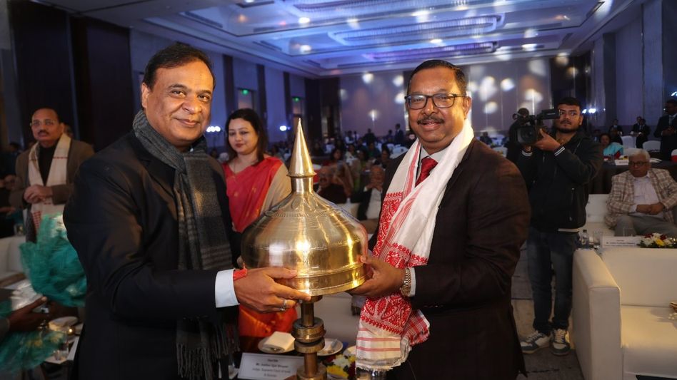 CJI lays foundation stone for integrated court complex in Assam CJI lays foundation stone for integrated court complex in Assam