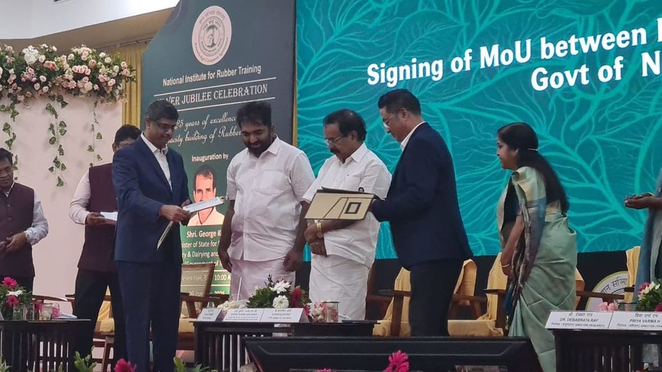 Rubber Board, Nagaland Government sign MoU to set up NIRT Nodal Centre in Chümoukedima Rubber Board, Nagaland Government sign MoU to set up NIRT Nodal Centre in Chümoukedima