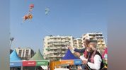 PM Modi, German Chancellor Merz fly Lord Hanuman kite at International Kite Festival PM Modi, German Chancellor Merz fly Lord Hanuman kite at International Kite Festival