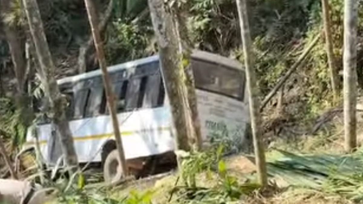 18 injured after bus plunges into gorge in Tripura