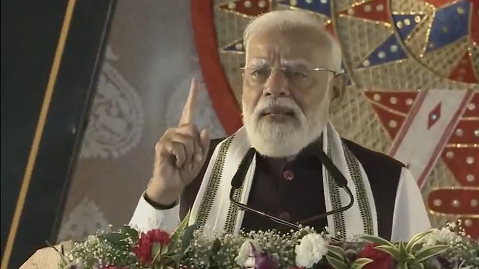 Assam’s land handed to infiltrators under Congress rule for votes: PM Modi Assam’s land handed to infiltrators under Congress rule for votes: PM Modi