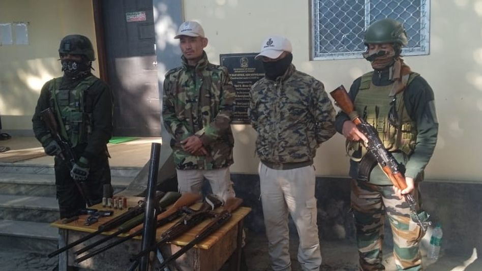Manipur police recover arms cache in Kangpokpi hills, seize communication devices in Kakching Manipur police recover arms cache in Kangpokpi hills, seize communication devices in Kakching