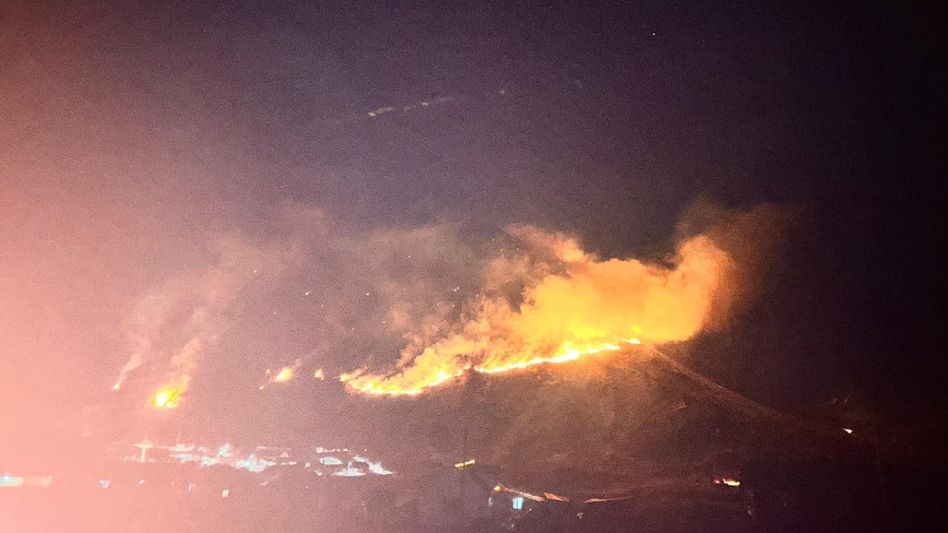 Massive wildfire near Indo-China Border in East Sikkim triggers explosions Massive wildfire near Indo-China Border in East Sikkim triggers explosions