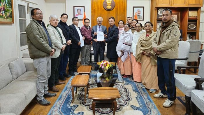 MP Angomcha Bimol Akoijam along with MLAs submitted a memorandum