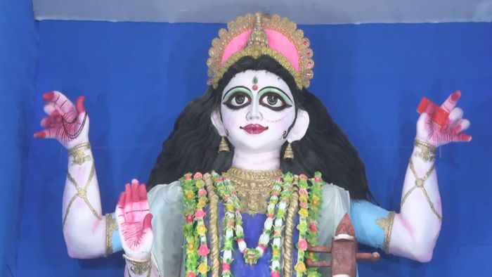 40-foot Saraswati idol unveiled in Agartala as CM stresses role of education