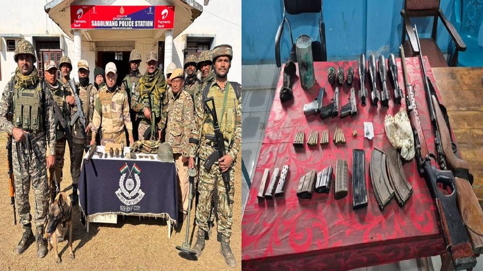 Massive arms and explosives haul across Manipur, RPGs, IEDs, mortars seized in multi-district operations Massive arms and explosives haul across Manipur, RPGs, IEDs, mortars seized in multi-district operations