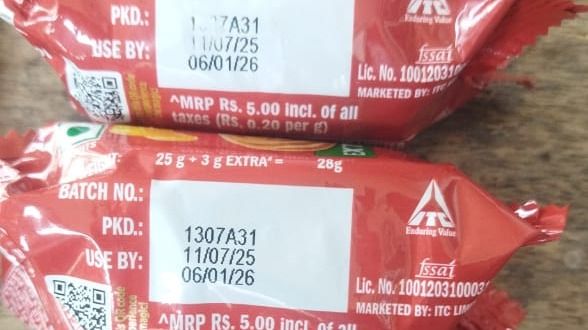 Two boxes of biscuits distributed at the Kangpokpi Republic Day function were found to be expired.