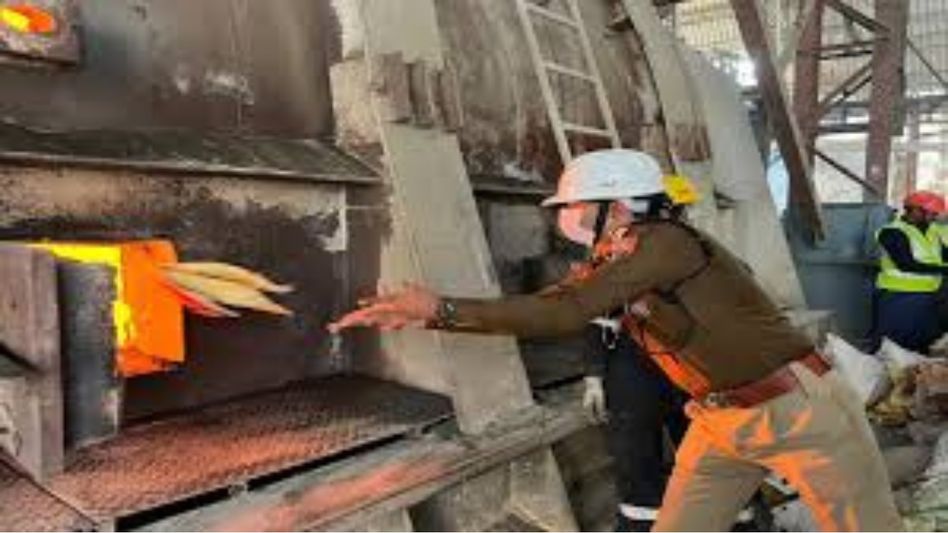 Meghalaya police destroys narcotics worth over Rs 9 crore Meghalaya police destroys narcotics worth over Rs 9 crore