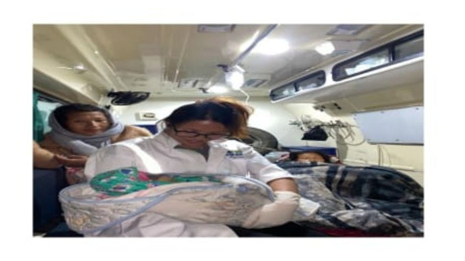 108 Ambulance team safely delivers baby inside vehicle in Arunachal's East Kameng 108 Ambulance team safely delivers baby inside vehicle in Arunachal's East Kameng