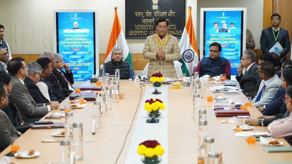 Centre pushes atmanirbhar container ecosystem with Bharat Container Shipping Line MoU Centre pushes atmanirbhar container ecosystem with Bharat Container Shipping Line MoU