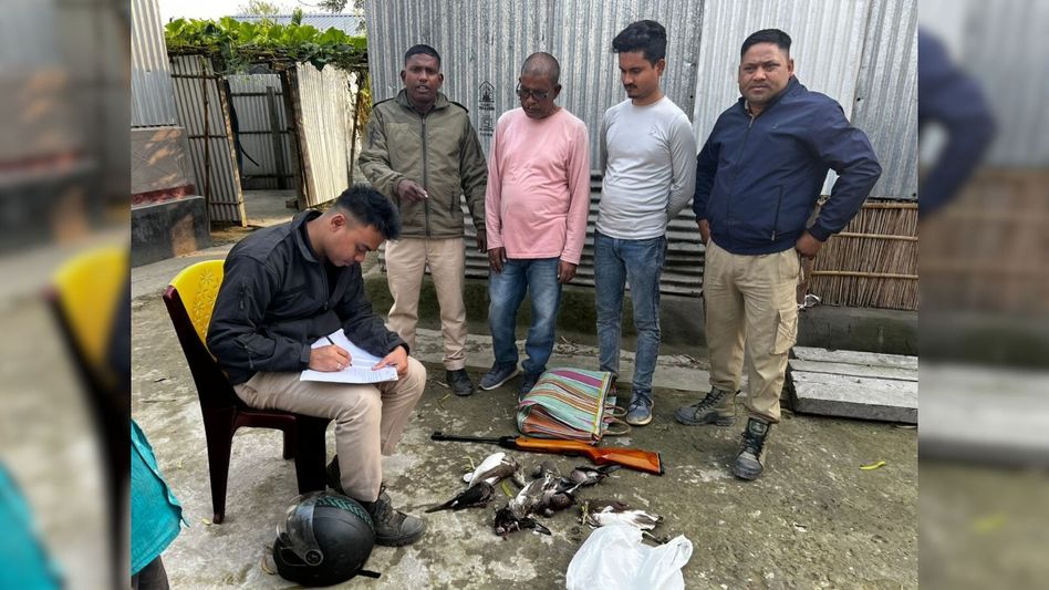 Assam police bust bird poaching ring in Dhubri's Majerchar area; two arrested Assam police bust bird poaching ring in Dhubri's Majerchar area; two arrested