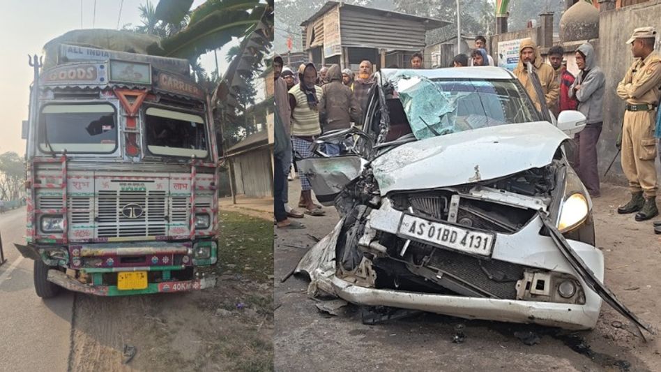 One dead, three critically injured in head-on collision at Halakura Market in Assam’s Dhubri One dead, three critically injured in head-on collision at Halakura Market in Assam’s Dhubri