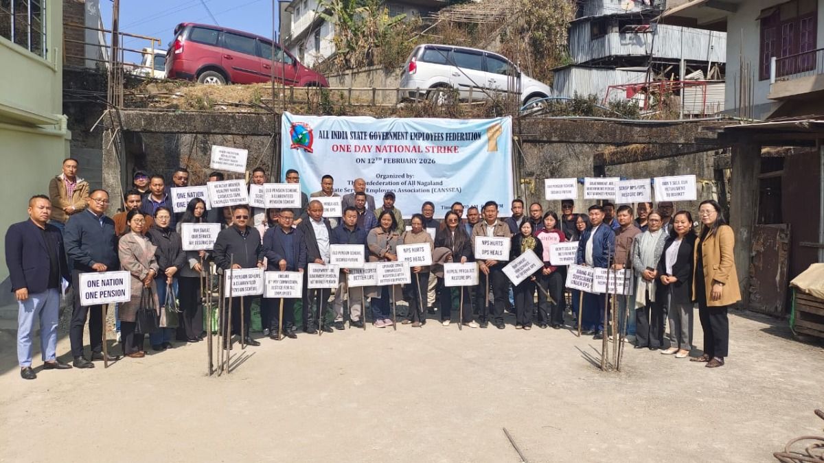 Nagaland government employees join nationwide strike over pension reforms and pay revision