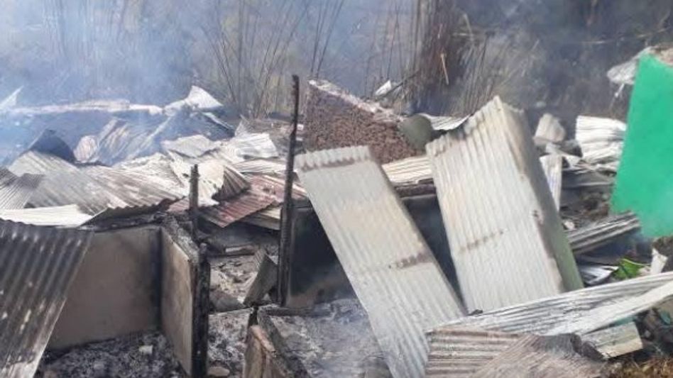 Four houses gutted in west Sikkim blaze; One police personnel injured Four houses gutted in west Sikkim blaze; One police personnel injured