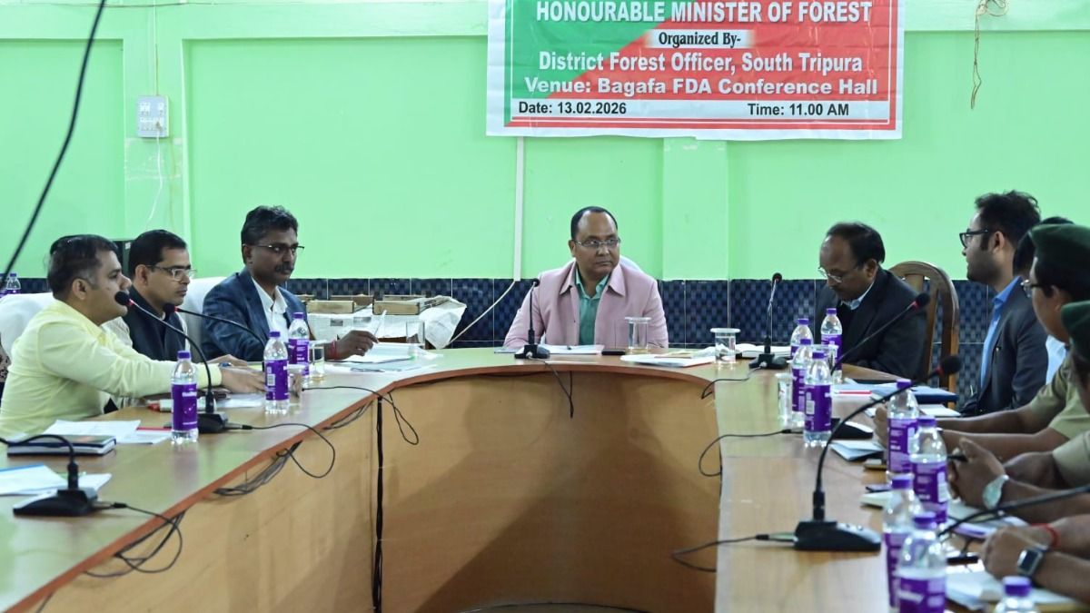Tripura Forest Minister pushes for timely execution of forest schemes, chairs review meeting